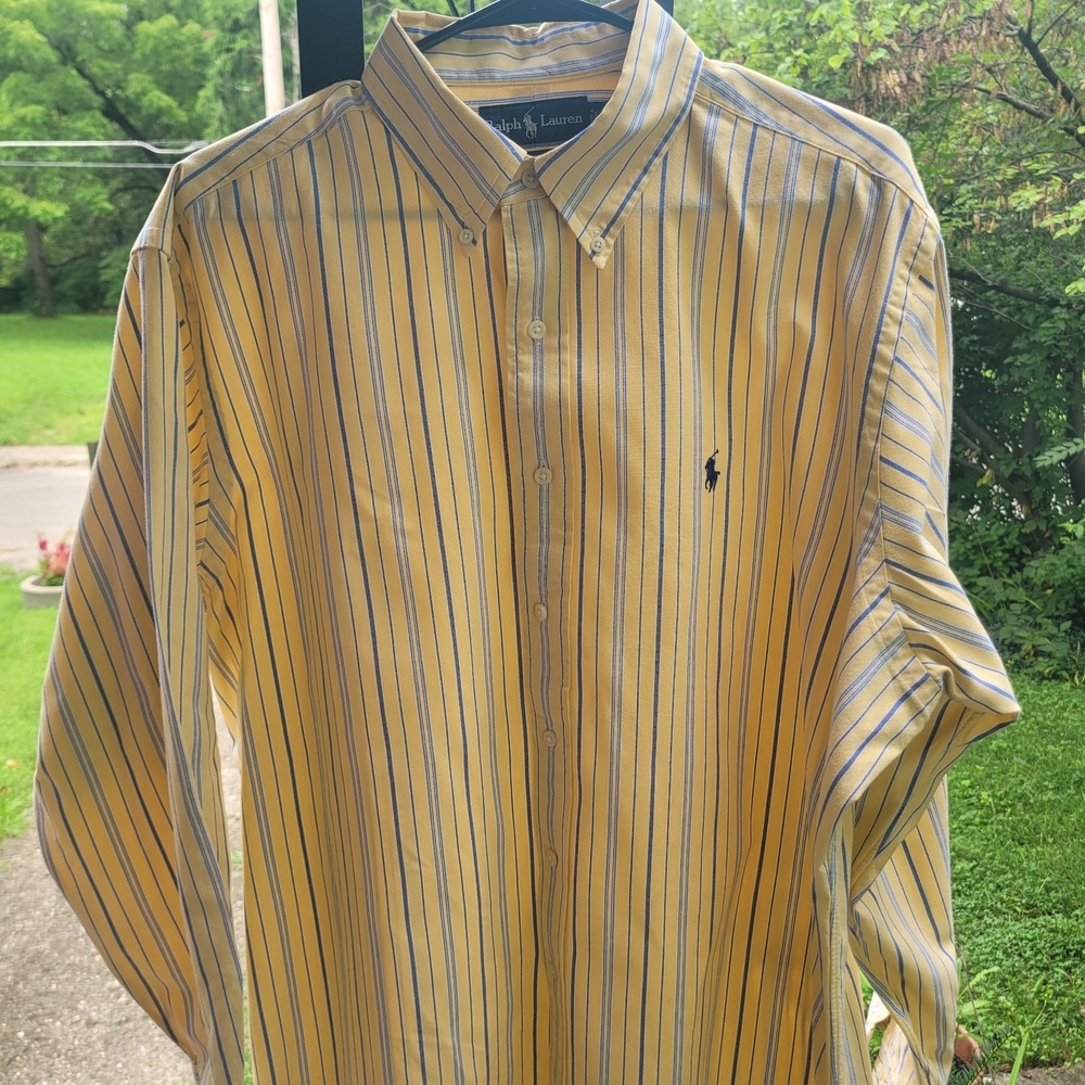 Polo Ralph Lauren Men's Classic Fit Polo Shirt Yellow, Size XL